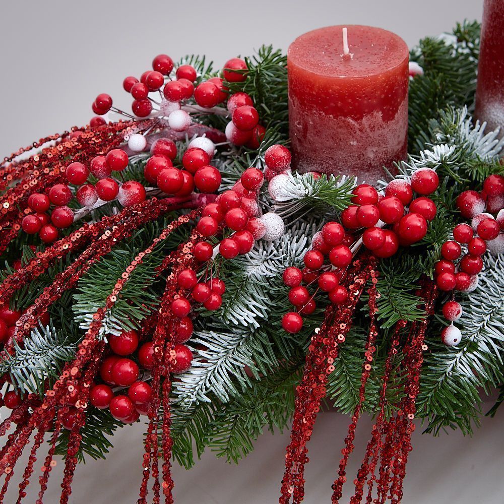 композиция “ягодный иней” 