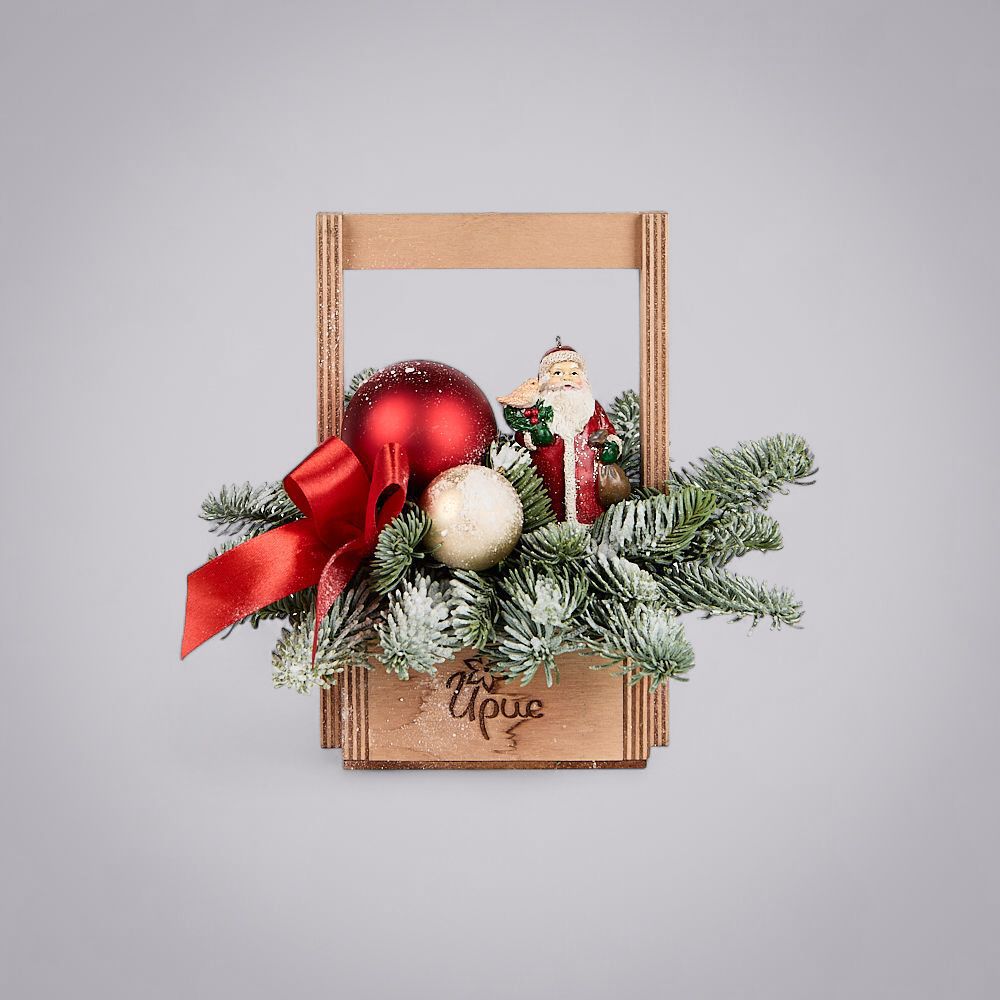 композиция “визит санты” 