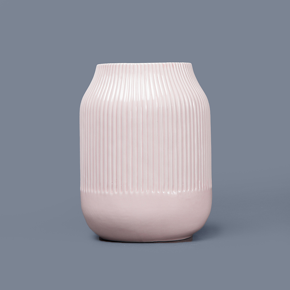 ваза декоративная розовая №2 