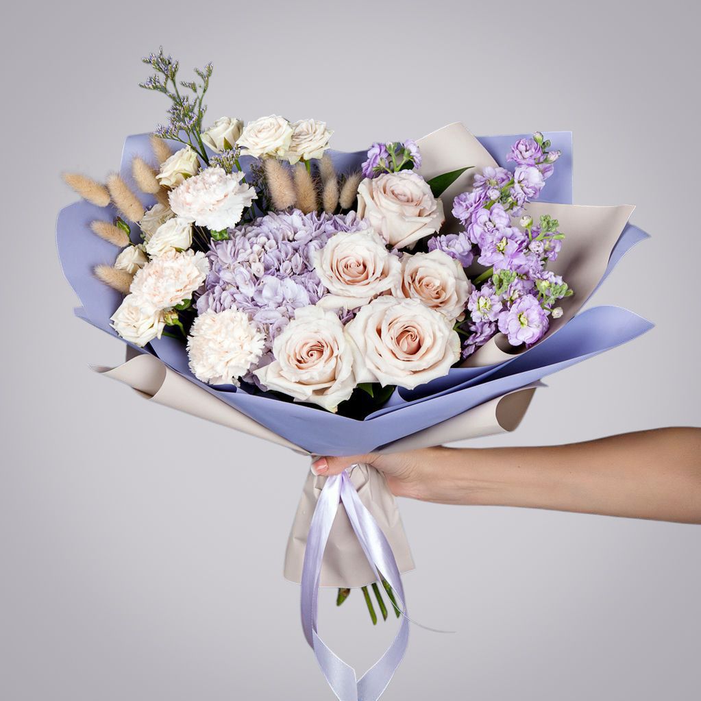 букет "сиреневый рассвет" 