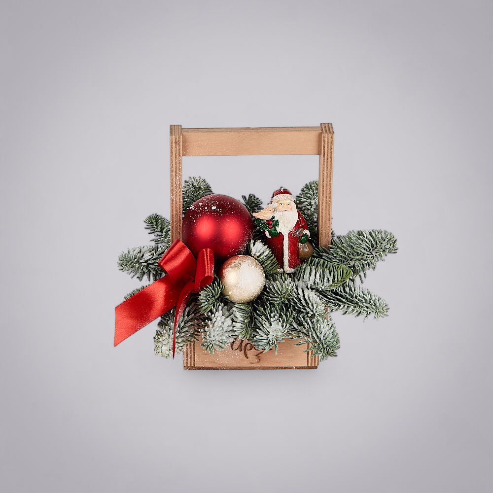 композиция “визит санты” 