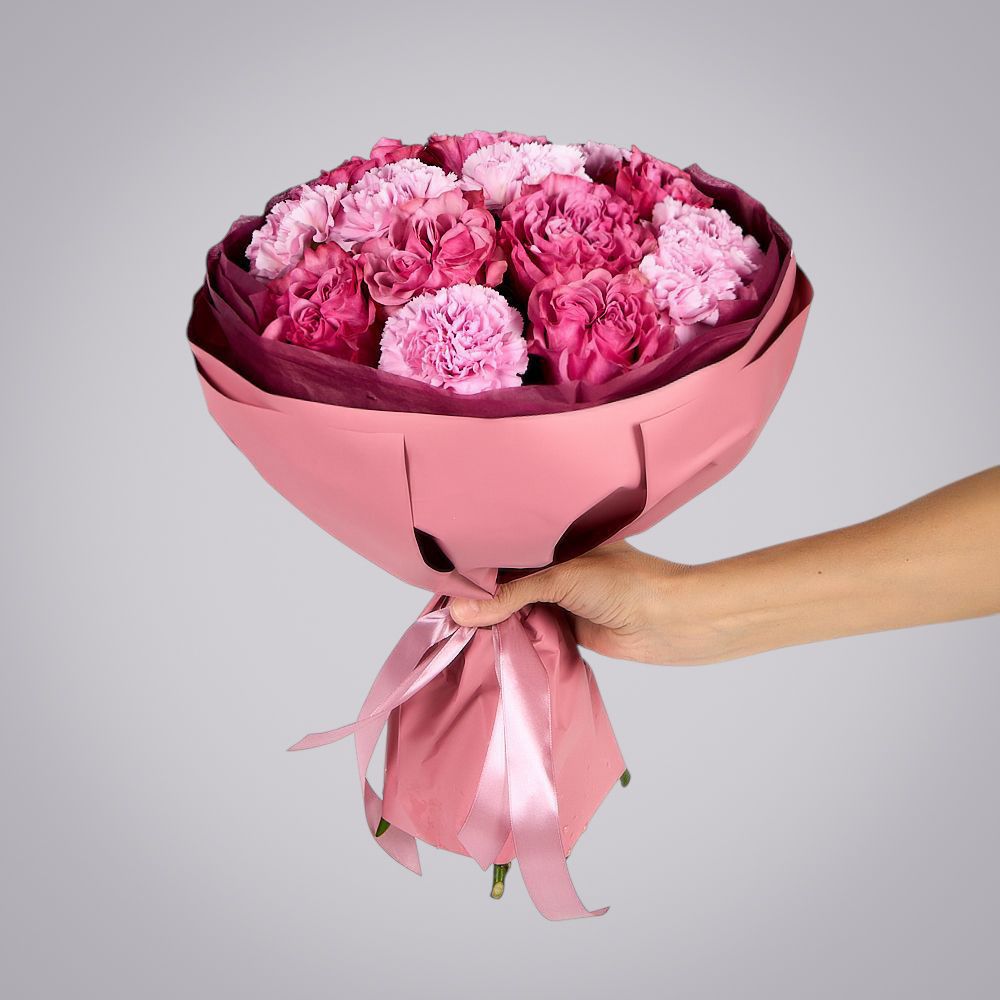 букет “малиновое поле” 