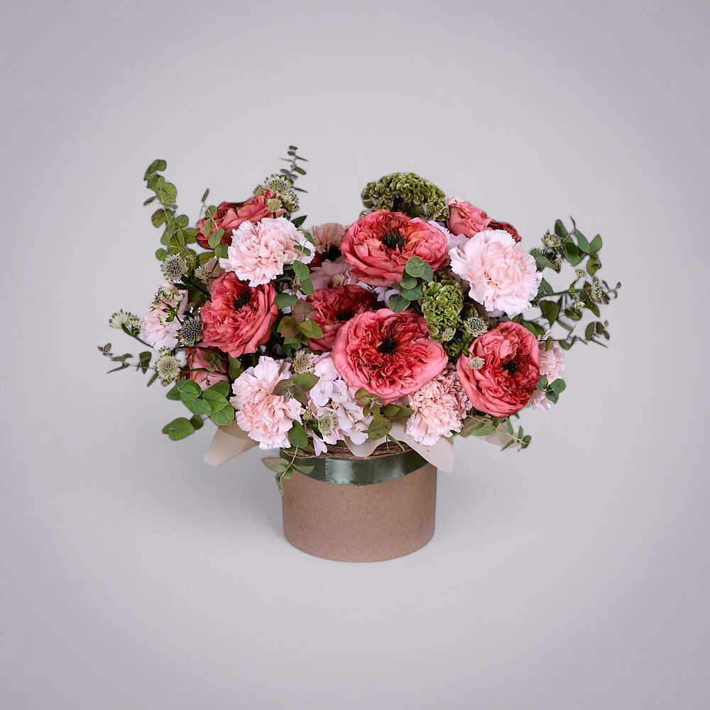 композиция “малиновый закат” 