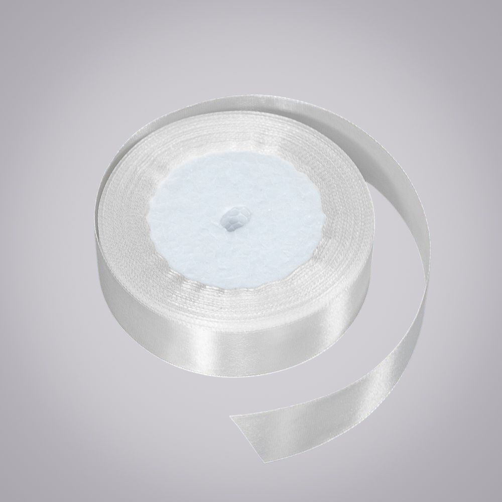 лента атласная белая (1 метр) 