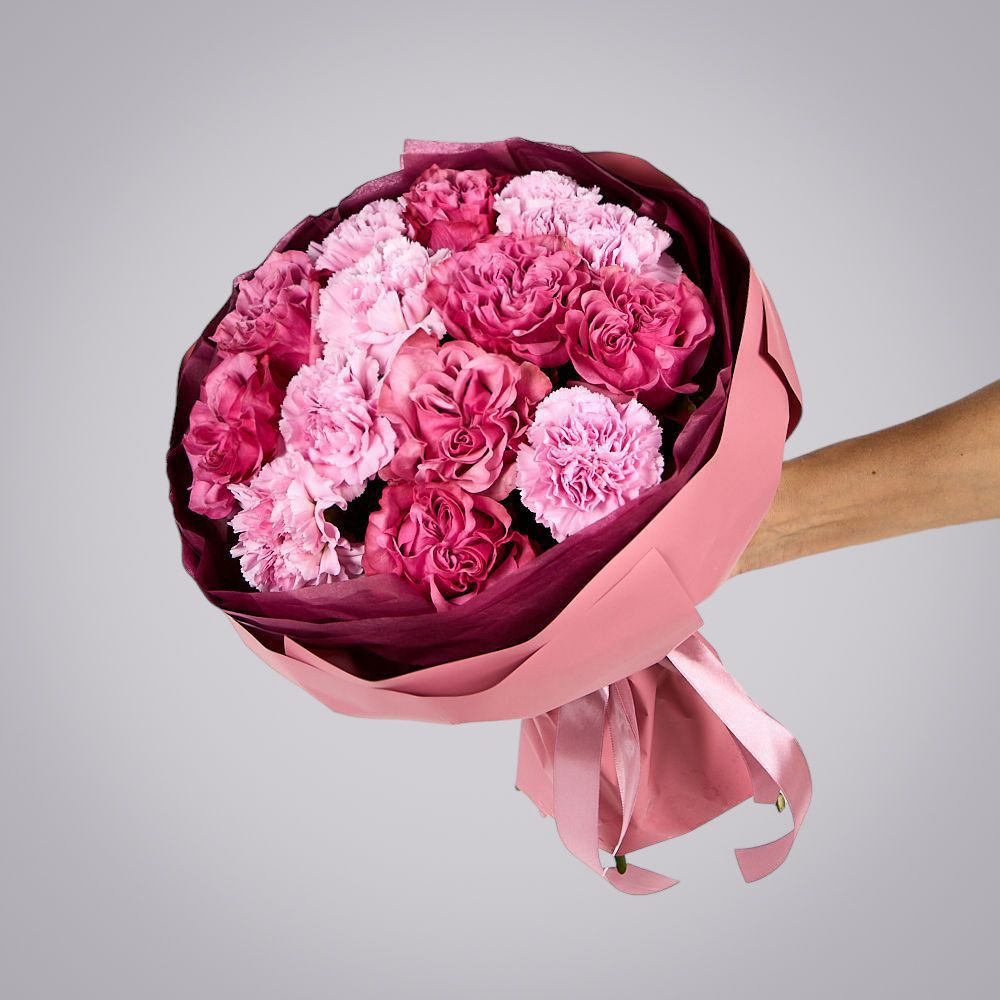 букет “малиновое поле” 