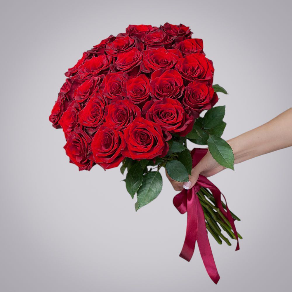 монобукет 25 роз «explorer» под ленту 