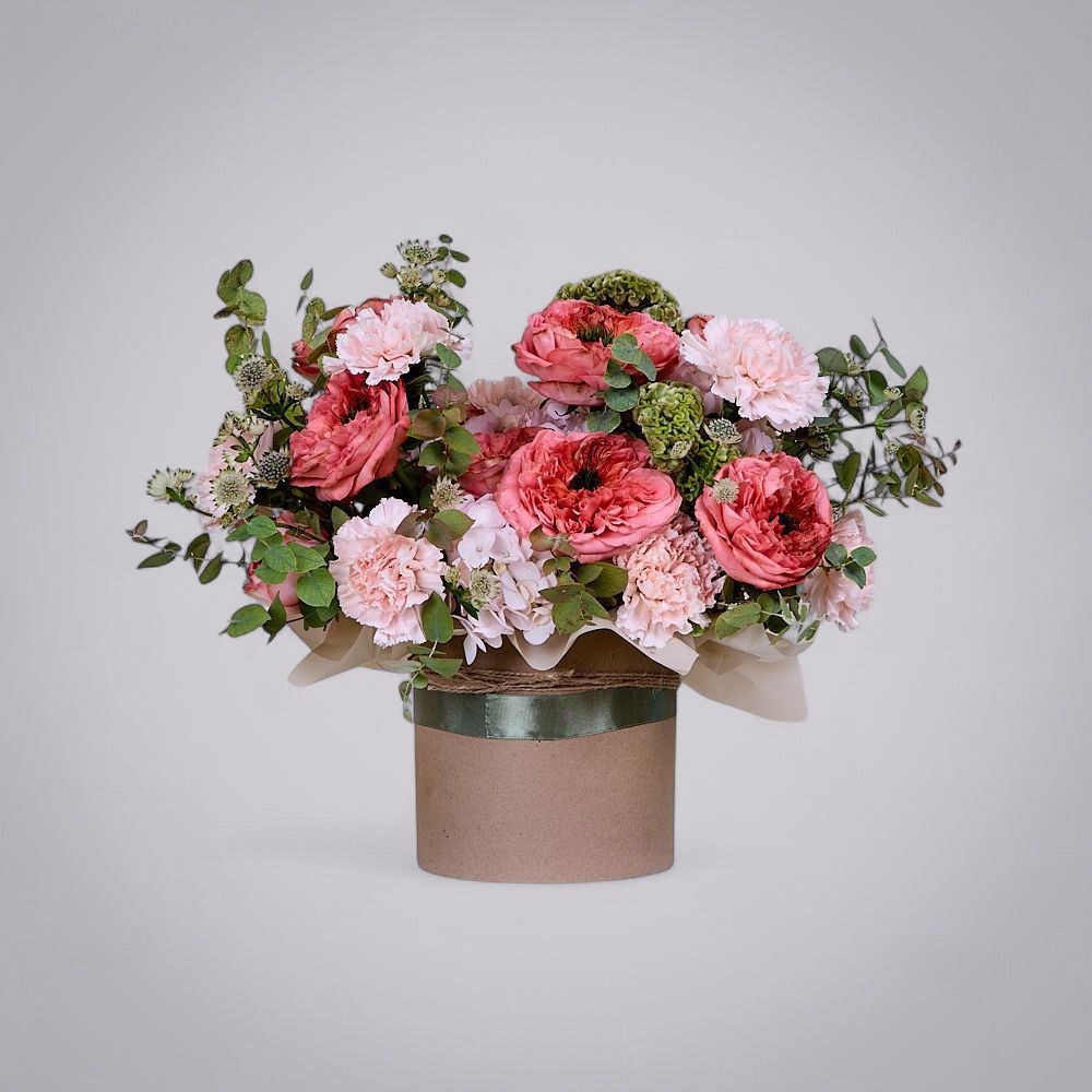 композиция “малиновый закат” 