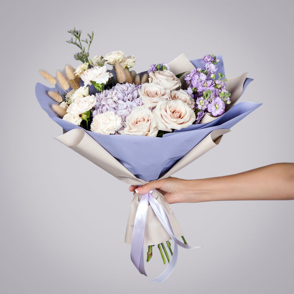 букет "сиреневый рассвет" 