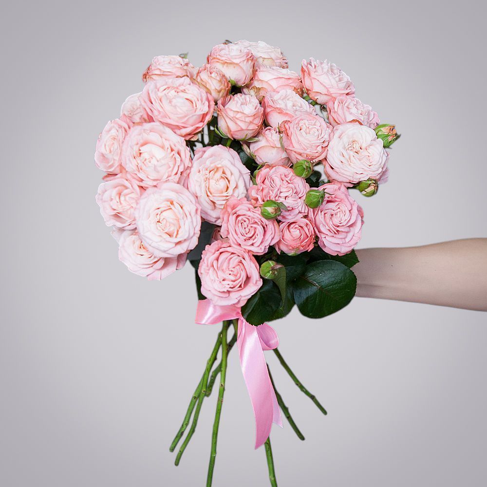 монобукет 7 роз "madam bombastic" под ленту 