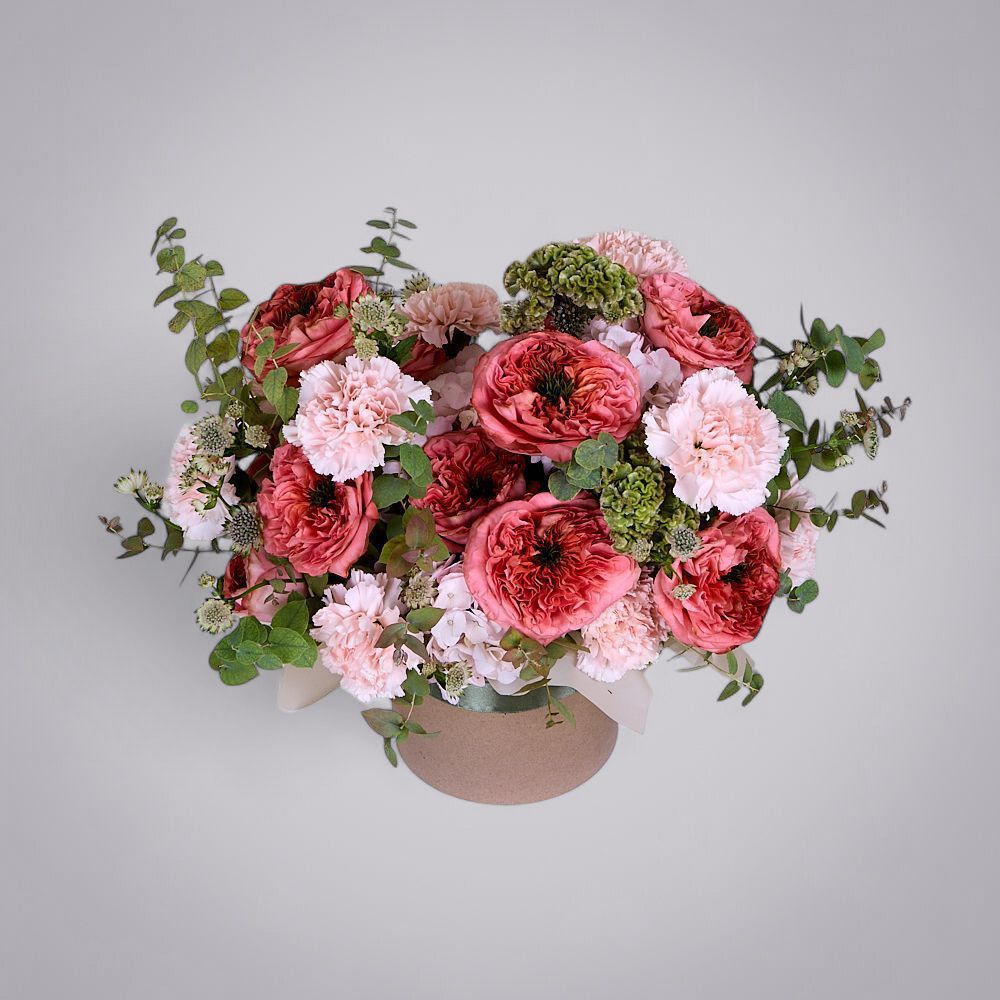 композиция “малиновый закат” 