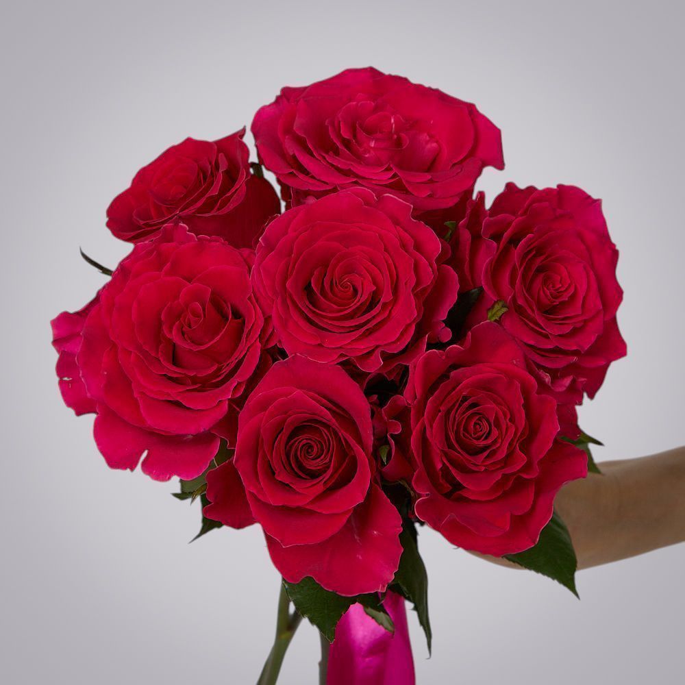 монобукет 7 роз "gotcha" под ленту 