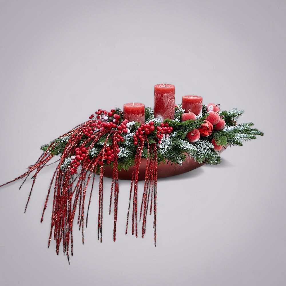 композиция “ягодный иней” 