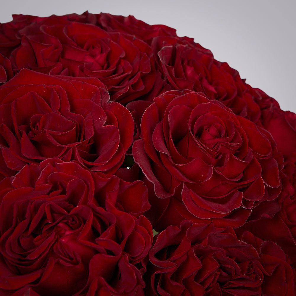 монобукет 11 пионовидных роз "hearts" под ленту 