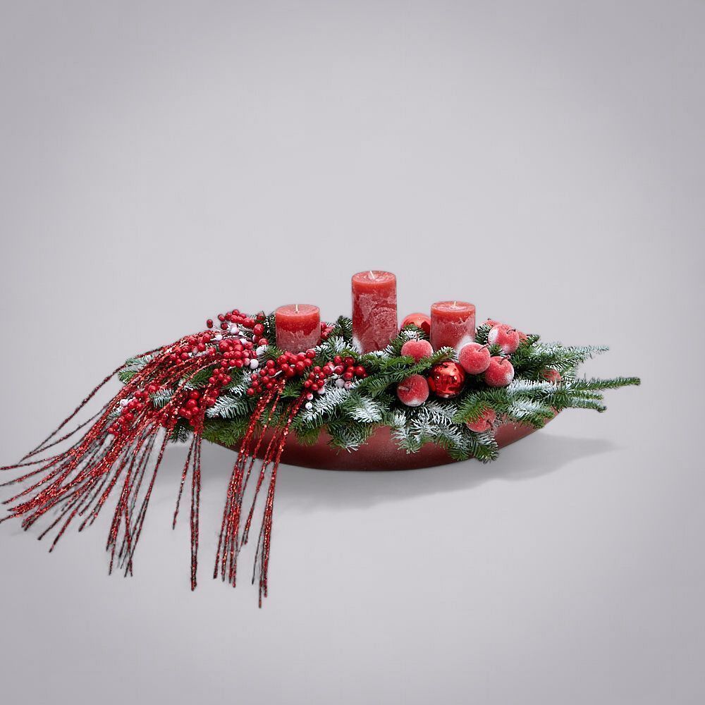 композиция “ягодный иней” 