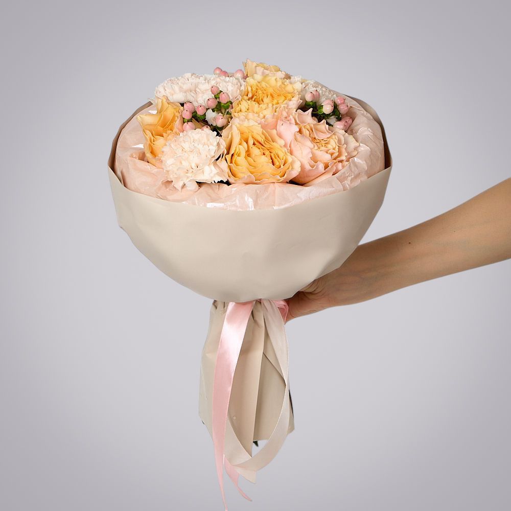 букет "пленительные моменты" s peach 