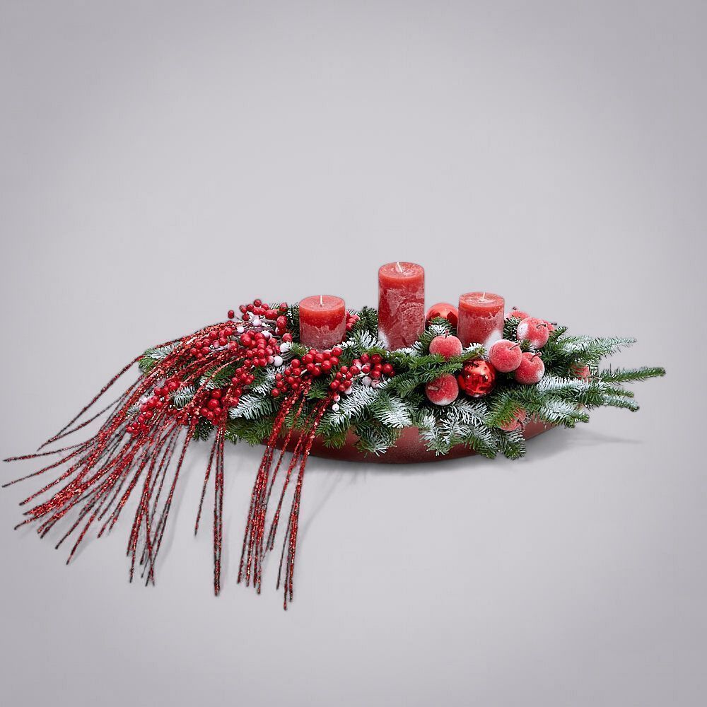 композиция “ягодный иней” 